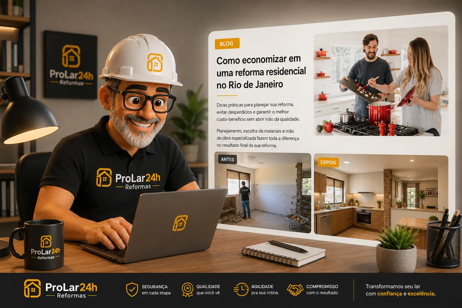 Reforma residencial econômica no Rio de Janeiro
