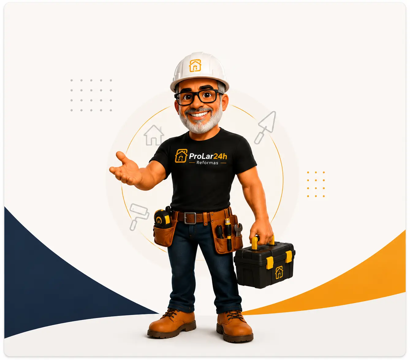 Equipe da Prolar24h Reformas - Braulio Oliveira e equipe técnica especializada em reformas no Rio de Janeiro